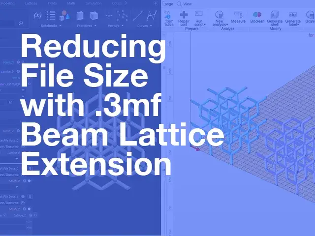 Illustration 3MF d’une structure lattice destinée à la fabrication additive