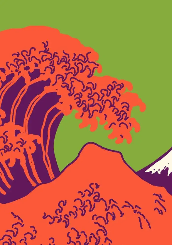 Projet 2026 du tapis de fleurs de Bruxelles inspiré de La Grande Vague de Hokusai