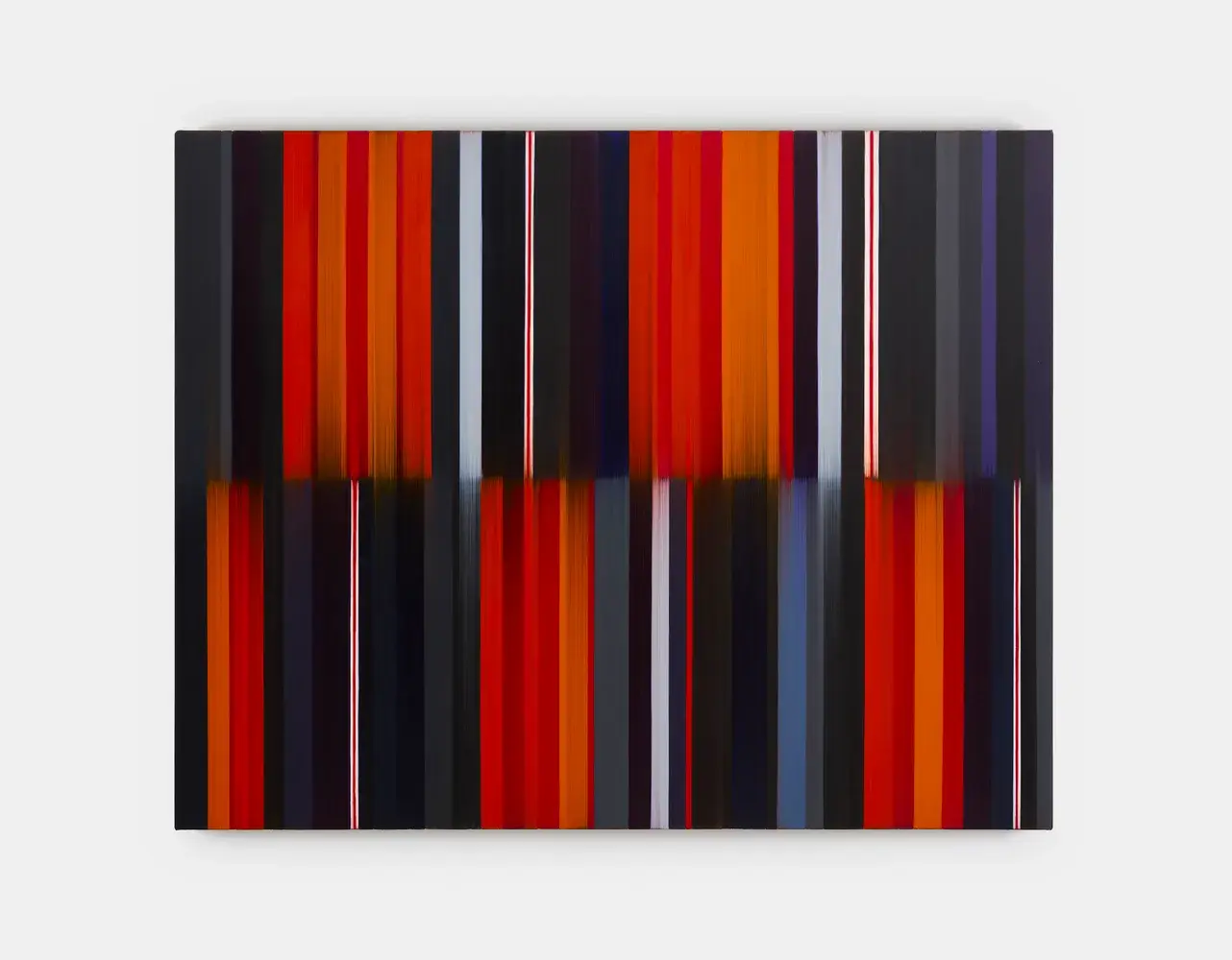 Subtonic de Mark Francis, 2024, bandes verticales colorées