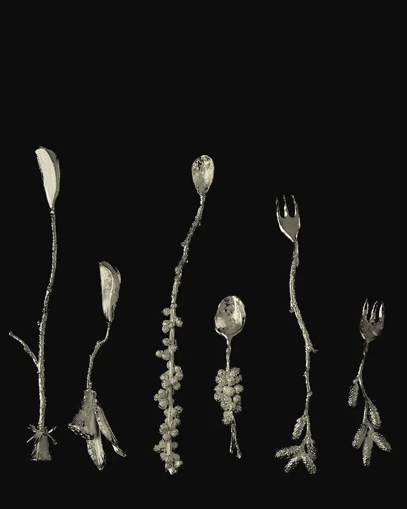 Couverts aux formes expérimentales de Table Manners