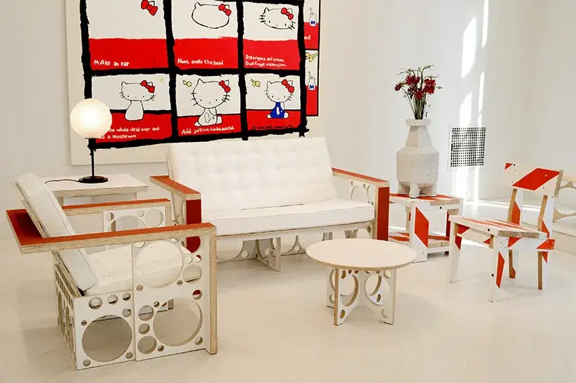 Ensemble de céramiques exposées dans Furniture à Salon 94